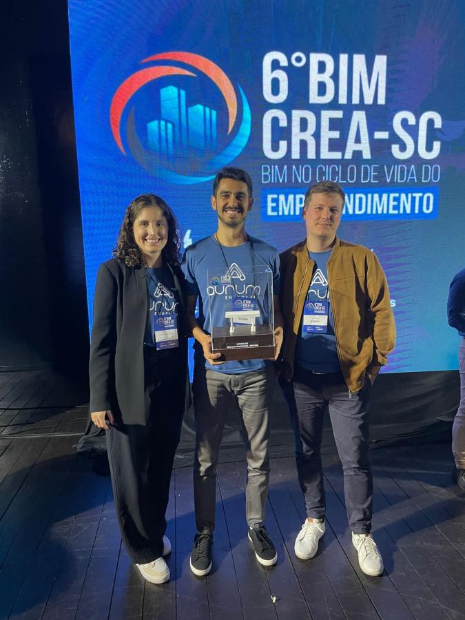 Empresa Residente no Polo Inovale recebe Prêmio no 6º BIM CREA SC em Florianópolis