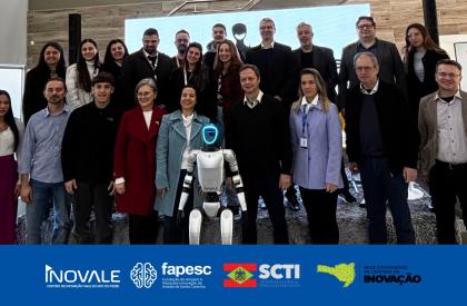 Inovale lança primeiro robô humanoide da região e inaugura novo marco tecnológico para o Meio-Oeste Catarinense